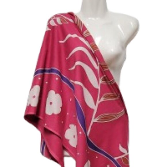 Cover Up Handpainted Cotton Batik Coverups Strapless Dress Wrapskirt Home Accent - Picture 2 of 5